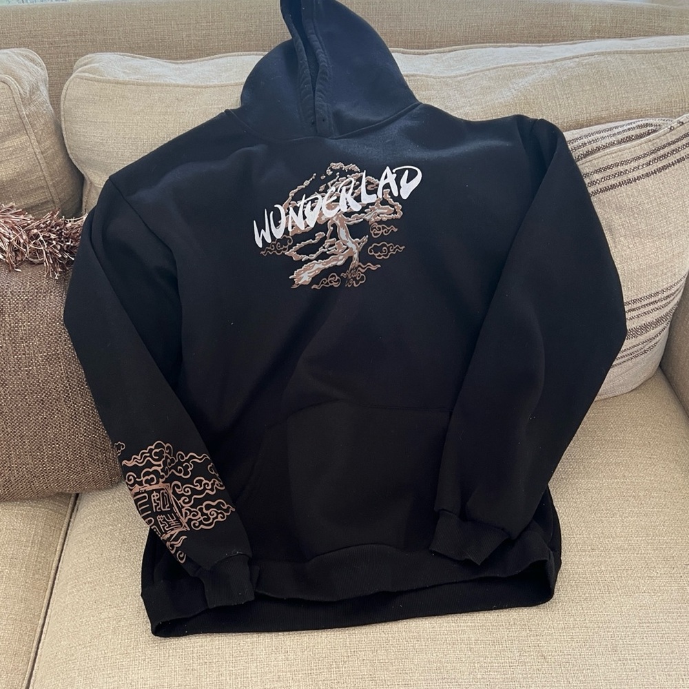 Black Hoodie with Graphic Design